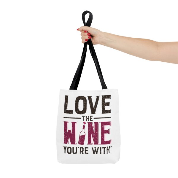 Tote Bag FRONT: LOVE THE WINE YOU'RE; FRONT: WKJ! - Image 7