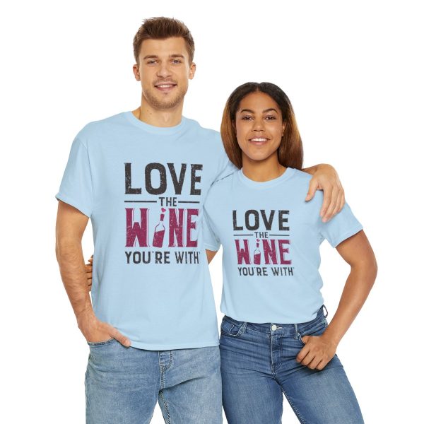 WE KNOW JACK! with LOVE THE WINE YOU'RE WITH; Unisex Heavy Cotton Tee; SKU 002 - Image 37