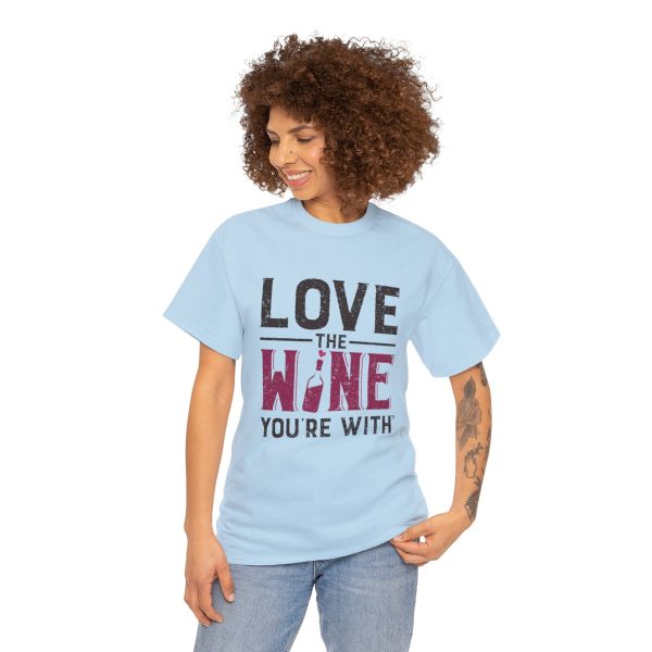 WE KNOW JACK! with LOVE THE WINE YOU'RE WITH; Unisex Heavy Cotton Tee; SKU 002 - Image 40