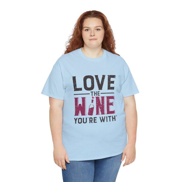 WE KNOW JACK! with LOVE THE WINE YOU'RE WITH; Unisex Heavy Cotton Tee; SKU 002 - Image 44