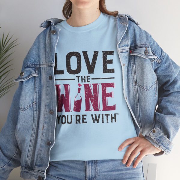 WE KNOW JACK! with LOVE THE WINE YOU'RE WITH; Unisex Heavy Cotton Tee; SKU 002 - Image 46