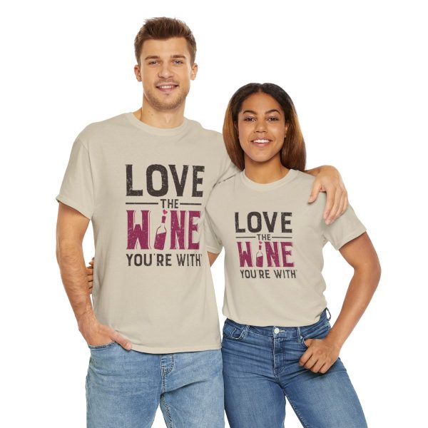 WE KNOW JACK! with LOVE THE WINE YOU'RE WITH; Unisex Heavy Cotton Tee; SKU 002