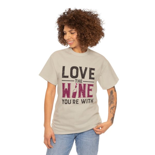 WE KNOW JACK! with LOVE THE WINE YOU'RE WITH; Unisex Heavy Cotton Tee; SKU 002 - Image 4