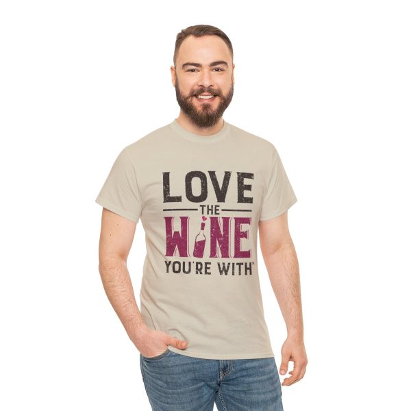 WE KNOW JACK! with LOVE THE WINE YOU'RE WITH; Unisex Heavy Cotton Tee; SKU 002 - Image 6