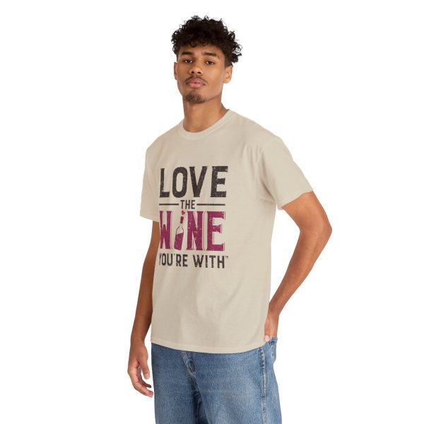 WE KNOW JACK! with LOVE THE WINE YOU'RE WITH; Unisex Heavy Cotton Tee; SKU 002 - Image 7