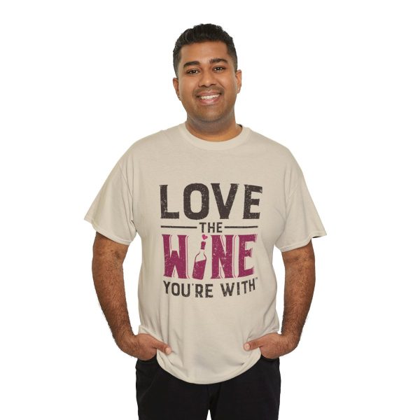 WE KNOW JACK! with LOVE THE WINE YOU'RE WITH; Unisex Heavy Cotton Tee; SKU 002 - Image 9