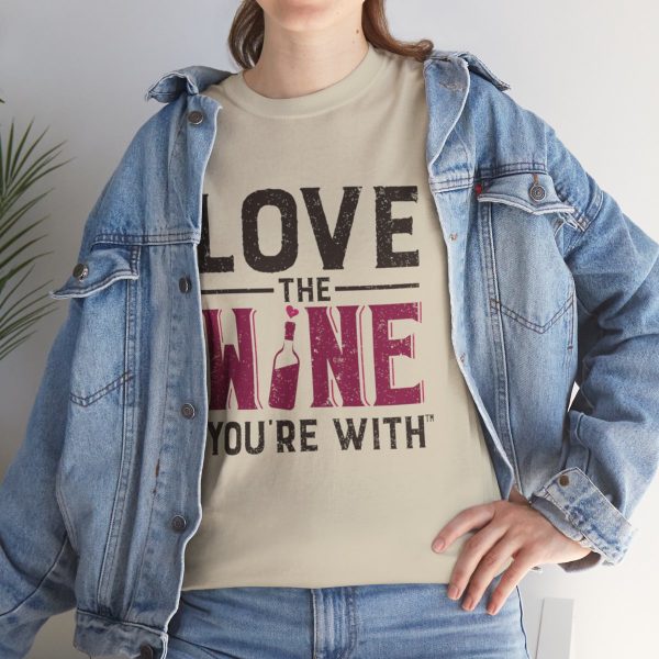 WE KNOW JACK! with LOVE THE WINE YOU'RE WITH; Unisex Heavy Cotton Tee; SKU 002 - Image 10