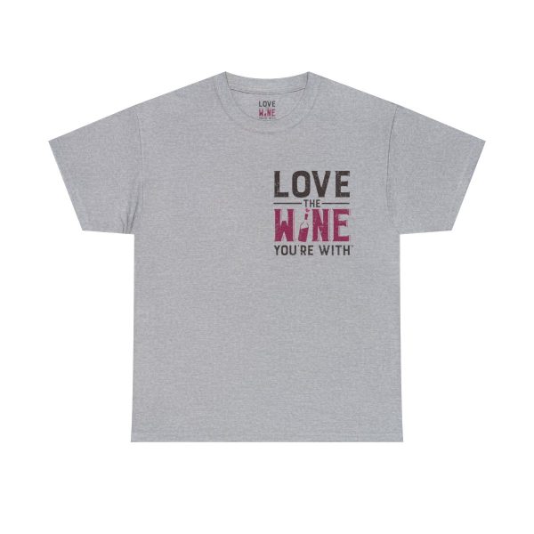 WE KNOW JACK! with Love the Wine You're With front; Unisex Heavy Cotton Tee; SKU 004 - Image 14