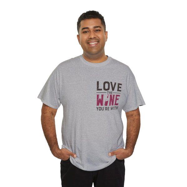 WE KNOW JACK! with Love the Wine You're With front; Unisex Heavy Cotton Tee; SKU 004 - Image 20