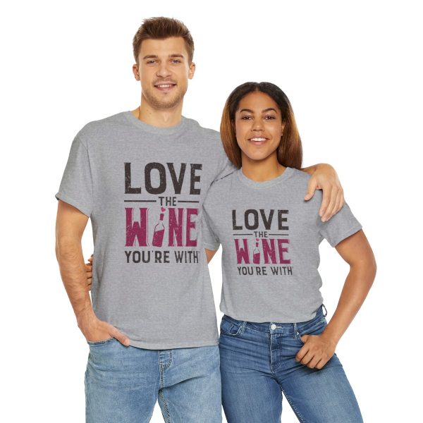 WE KNOW JACK! with LOVE THE WINE YOU'RE WITH; Unisex Heavy Cotton Tee; SKU 002 - Image 25