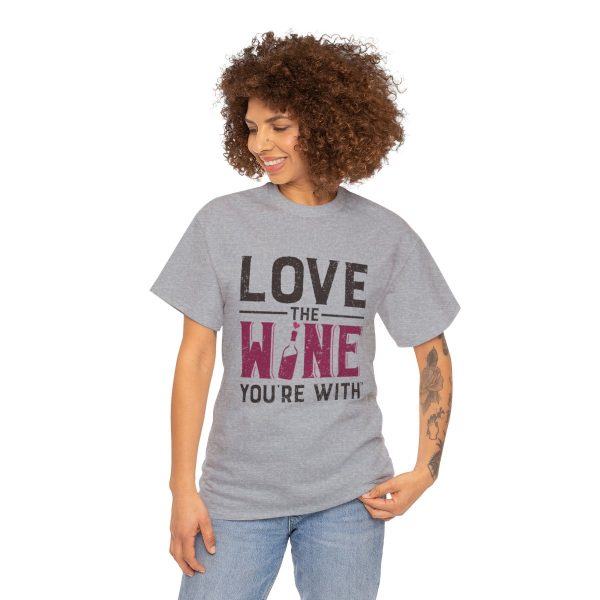 WE KNOW JACK! with LOVE THE WINE YOU'RE WITH; Unisex Heavy Cotton Tee; SKU 002 - Image 28