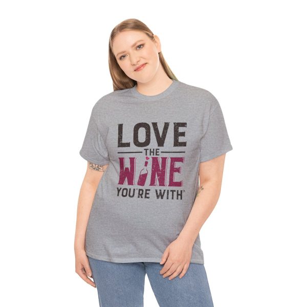 WE KNOW JACK! with LOVE THE WINE YOU'RE WITH; Unisex Heavy Cotton Tee; SKU 002 - Image 29