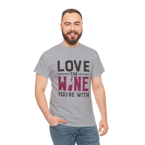 WE KNOW JACK! with LOVE THE WINE YOU'RE WITH; Unisex Heavy Cotton Tee; SKU 002 - Image 30