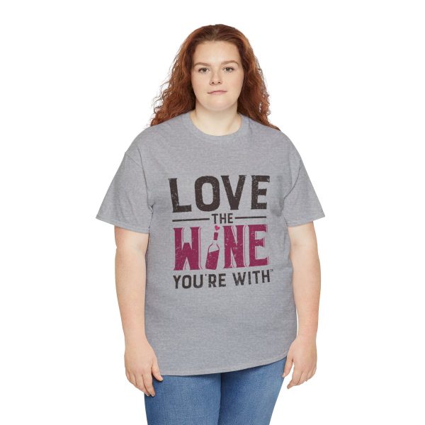 WE KNOW JACK! with LOVE THE WINE YOU'RE WITH; Unisex Heavy Cotton Tee; SKU 002 - Image 32