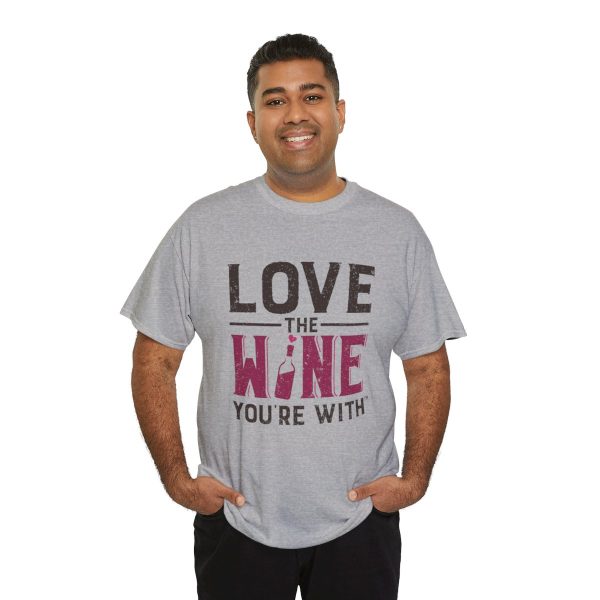 WE KNOW JACK! with LOVE THE WINE YOU'RE WITH; Unisex Heavy Cotton Tee; SKU 002 - Image 33