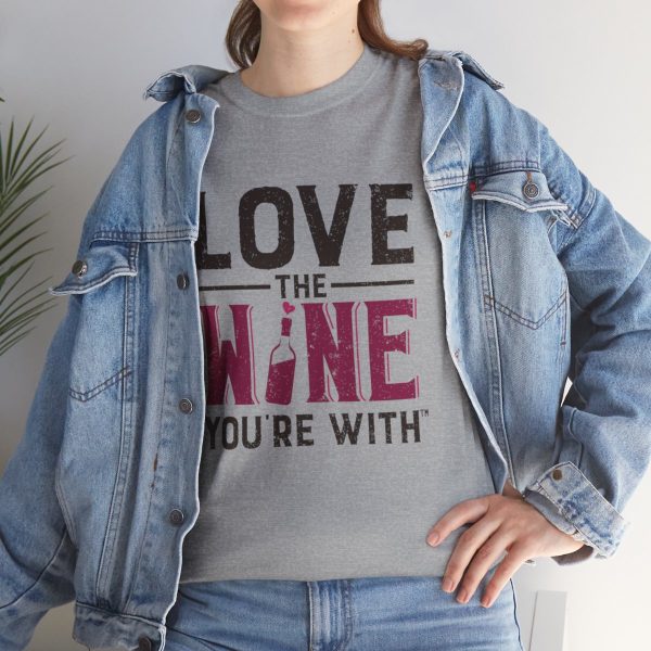 WE KNOW JACK! with LOVE THE WINE YOU'RE WITH; Unisex Heavy Cotton Tee; SKU 002 - Image 34