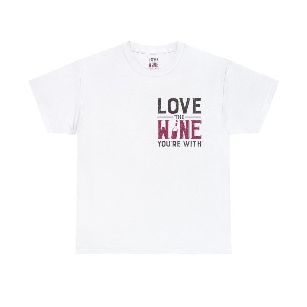 WE KNOW JACK! with Love the Wine You're With front; Unisex Heavy Cotton Tee; SKU 004 - Image 2