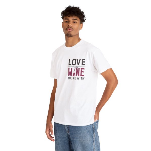 WE KNOW JACK! with Love the Wine You're With front; Unisex Heavy Cotton Tee; SKU 004 - Image 6