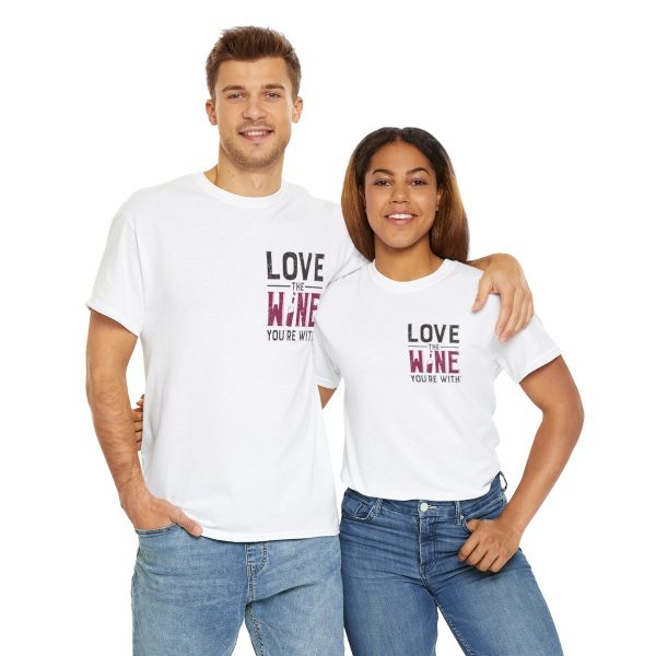 WE KNOW JACK! with Love the Wine You're With front; Unisex Heavy Cotton Tee; SKU 004 - Image 10