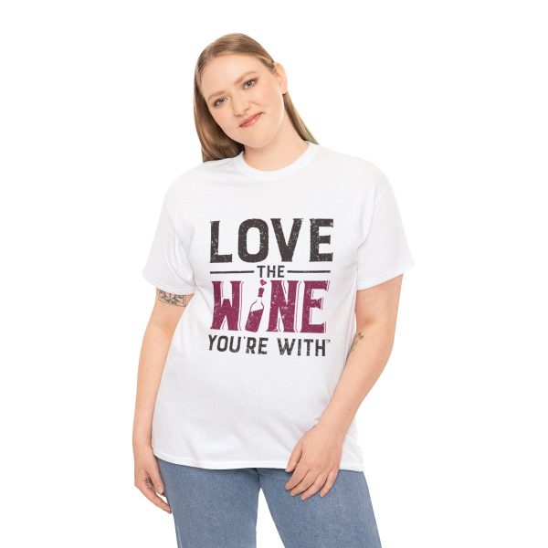 WE KNOW JACK! with LOVE THE WINE YOU'RE WITH; Unisex Heavy Cotton Tee; SKU 002 - Image 17