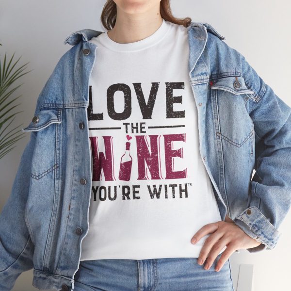 WE KNOW JACK! with LOVE THE WINE YOU'RE WITH; Unisex Heavy Cotton Tee; SKU 002 - Image 22