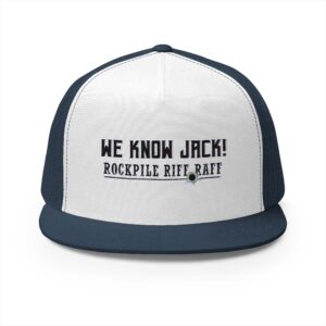 We Know Jack! Embroidered 5 Panel Trucker Cap - Fun Summer Hat for Festivals & Outdoor Events