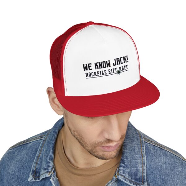 We Know Jack! Embroidered 5 Panel Trucker Cap - Fun Summer Hat for Festivals & Outdoor Events - Image 9