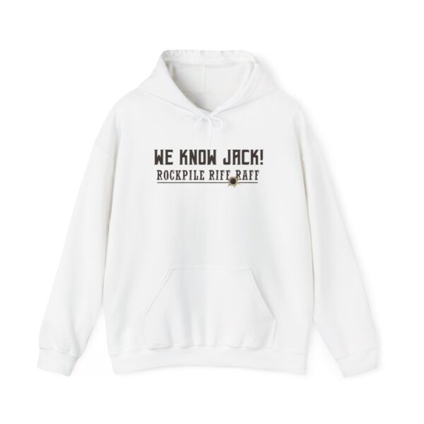 Unisex Heavy Blend Hoodie - 'We Know Jack!' Rockpile Riff Raff Design - Image 5