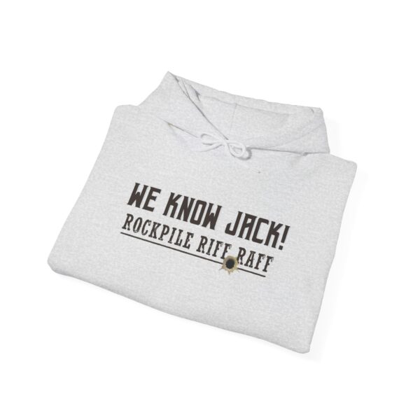 Unisex Heavy Blend Hoodie - 'We Know Jack!' Rockpile Riff Raff Design - Image 4