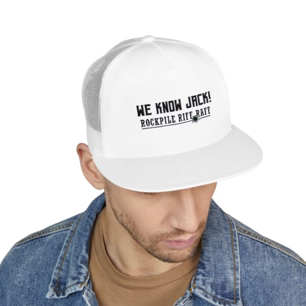 We Know Jack! Embroidered 5 Panel Trucker Cap - Fun Summer Hat for Festivals & Outdoor Events - Image 17