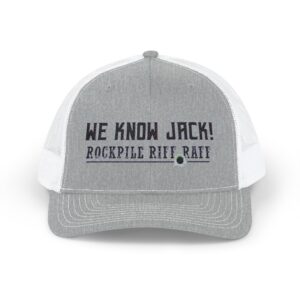 WE KNOW JACK! Trucker Cap - Stylish Embroidered Snapback Hat for Outdoor Adventures