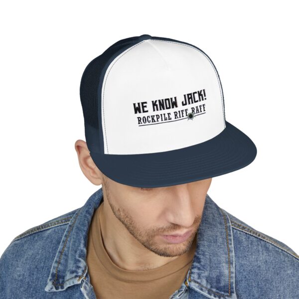 We Know Jack! Embroidered 5 Panel Trucker Cap - Fun Summer Hat for Festivals & Outdoor Events - Image 3