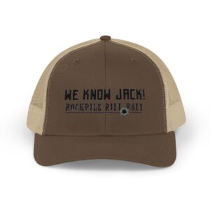 We Know Jack Snapback Trucker Cap - Rockpile Rife Riff Style